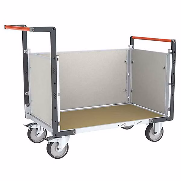 Chariot 3 côtés PVC – Plateau 1075 × 735mm, Charge max 500kg, 806724674