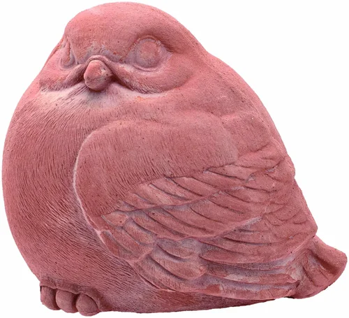 Jardin sélection:Moineau en terre cuite rouge Anticomestiere Passerotto - 17 x 16 x 18 cm