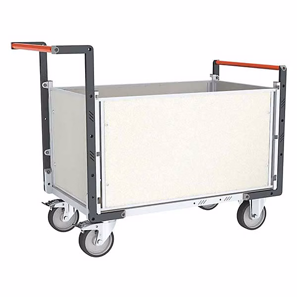 Chariot 4 côtés PVC – Plateau 965 × 555mm, Charge max 500kg, 806724575