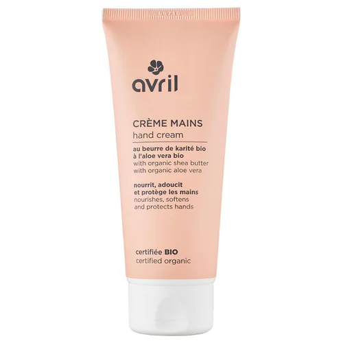 Le petit plus pour l’extérieur:Crème pour les mains au beurre de karité et à l'aloe vera Bio Avril - 100 ml
