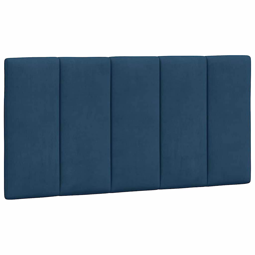 Lit, literie et linge de lit – Coussin de tête de lit Hanko bleu 100 cm velours vidaXL