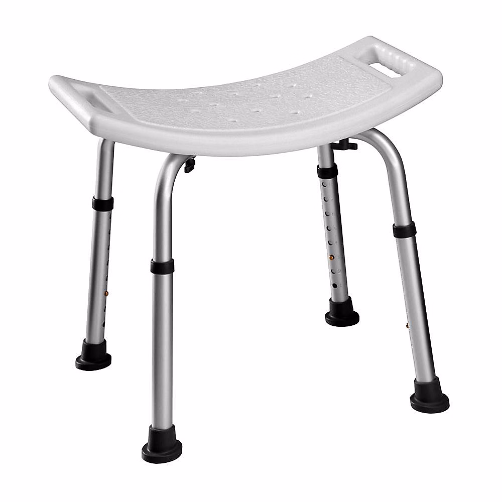 Siège de douche – Banquette carrée avec finition BLANC mat en ABS Kibath