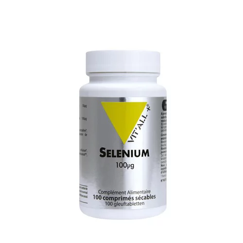 Pour profiter dehors:Sélénium vit’all + en format de 100 comprimés