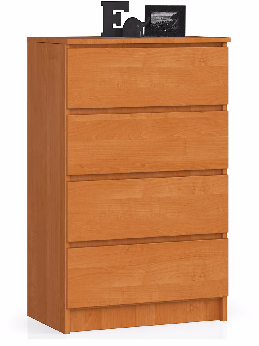 Commode AKORD K60 Aulne 60 cm 4 tiroirs façade Aulne 60 × 40 × 99 cm