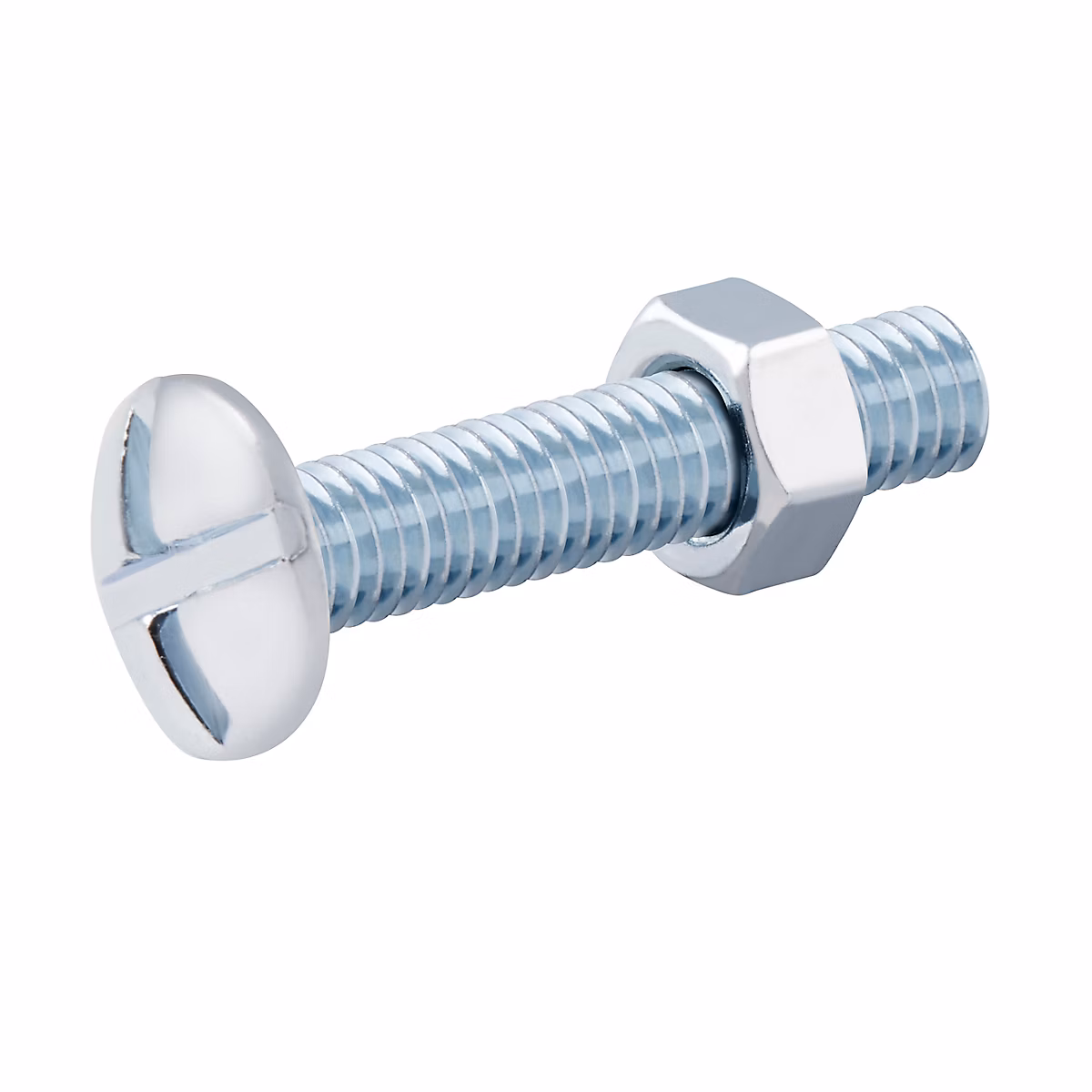 10 boulons poêlier tête plate 6 × 30 mm