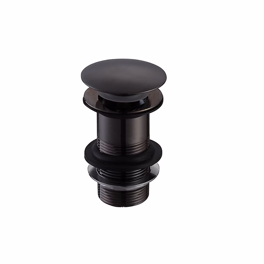 Bonde lavabo noir mat pour vasques sans trop-plein – Réf. ARTRDQBJJ1215602258