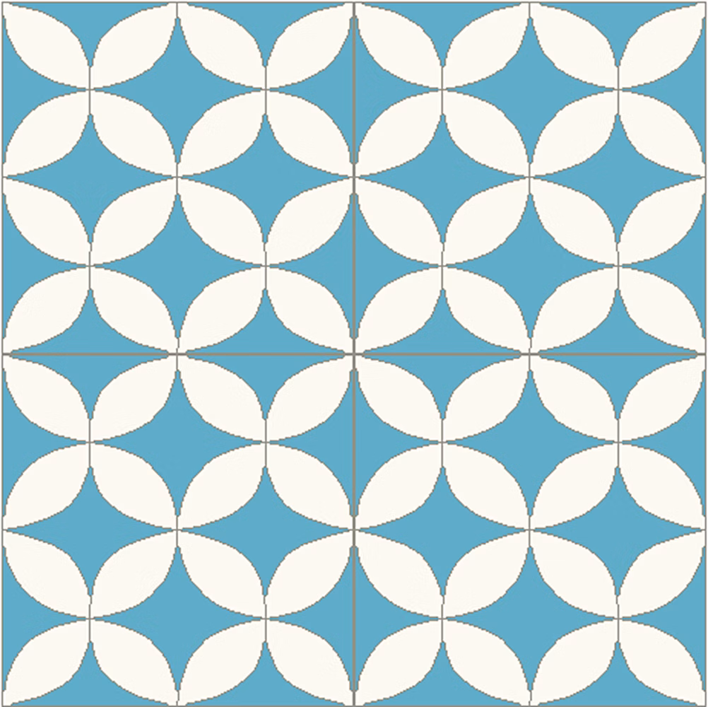 Authentiques carreaux de ciment | Modèle Vintage VIN1 – La boite de 14 carreaux soit 0 – 56 m².