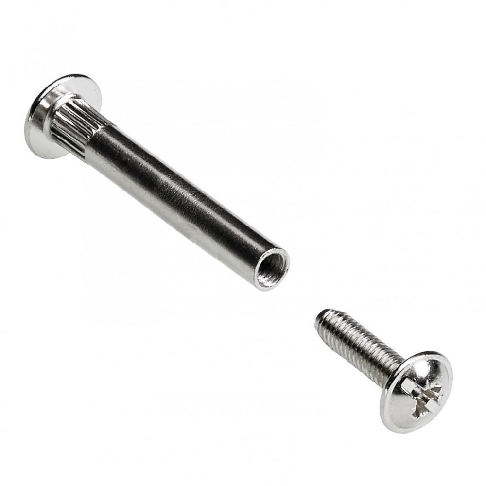 CENTRALE BRICO Lot de 10 vis d'assemblage acier nickelé HETTICH, l.40 mm
