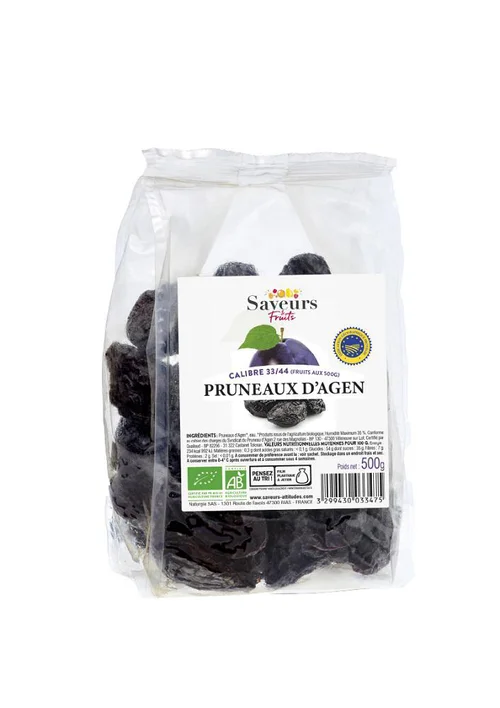 Pour le jardin:Pruneaux d'Agen géants bio Saveurs Fruits - 500 g
