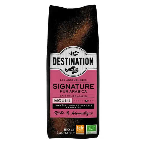 Jardin tendance:Café bio moulu équitable Destination Signature - 250 g