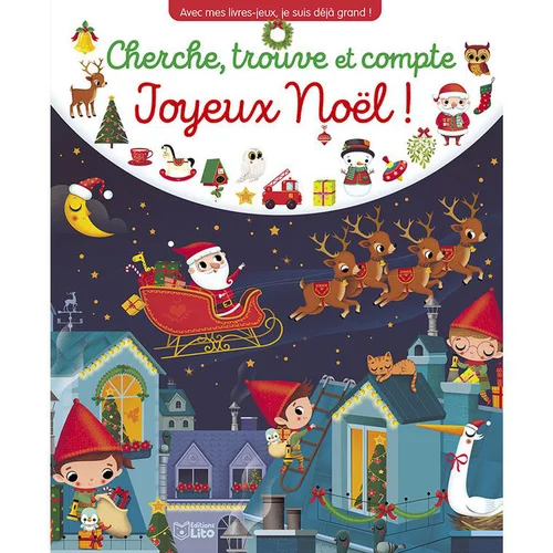 Déco pour le jardin:Livre Cherche et trouve Noël