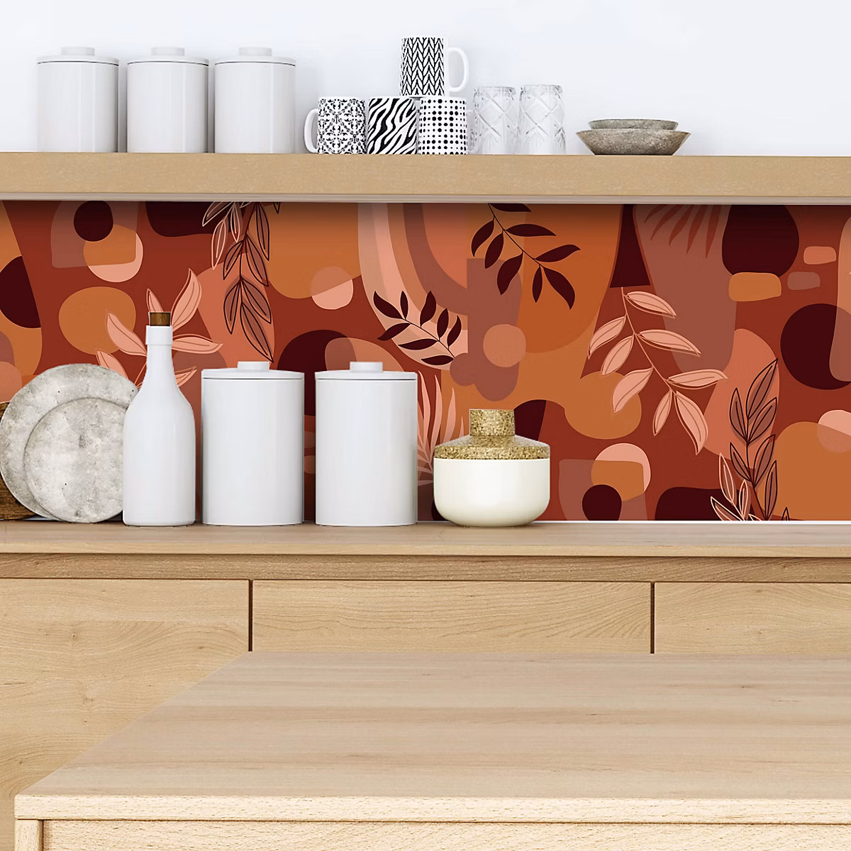 Crédence adhésive déco Terracotta 002 60 × 100cm