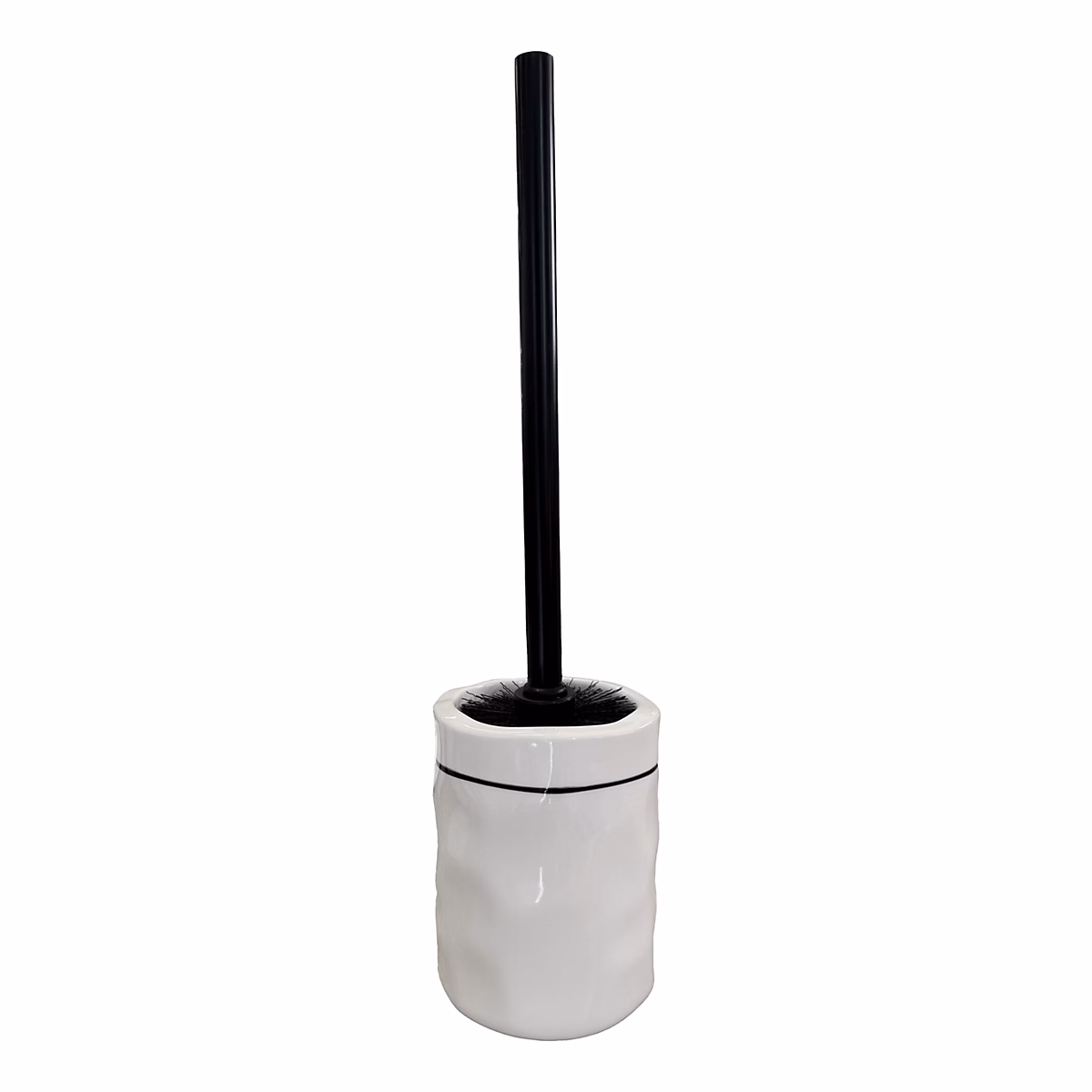 Accessoire WC – Brosse WC et support en céramique avec ligne noir Levasseur