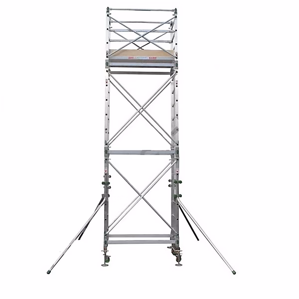 Echafaudage roulant aluminium PRC43 – Hauteur de travail 6.30m