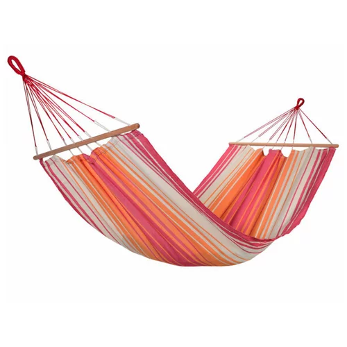 Pour votre extérieur:Hamac coloris rouge orange écru certifié FSC® Jobek Hamac Kolor - 300 x 100 cm