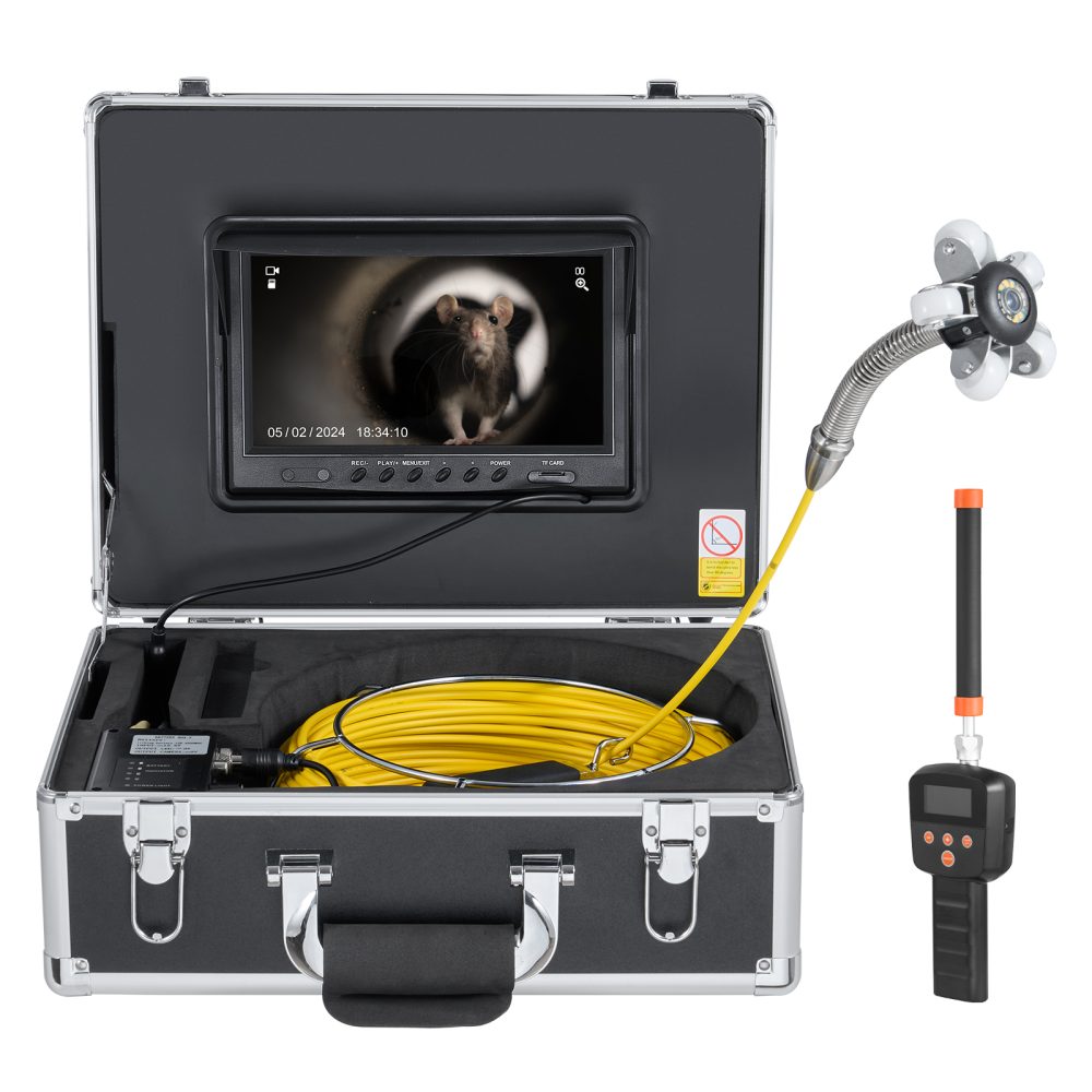 SucceBuy Caméra Inspection Canalisation Égout Auto-nivelant Localisateur 512Hz 50m