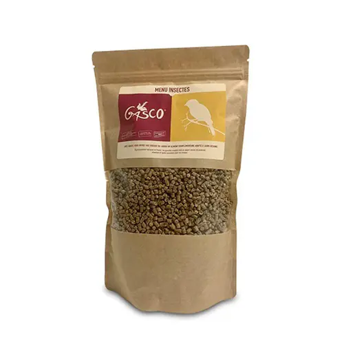 Pour votre confort en extérieur：Complément alimentaire menu Insectes pour oiseaux Gasco
