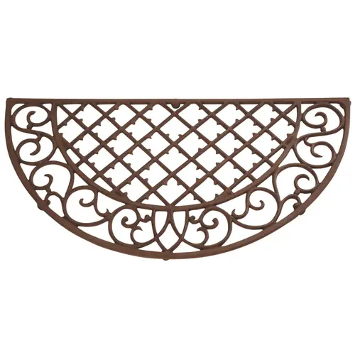 Pour vos moments au jardin:Paillasson grille demi-lune en fonte
