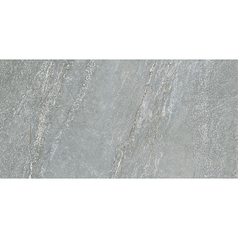 Carrelage sol / mur effet pierre gris 60 × 120 cm BETILO R GREY