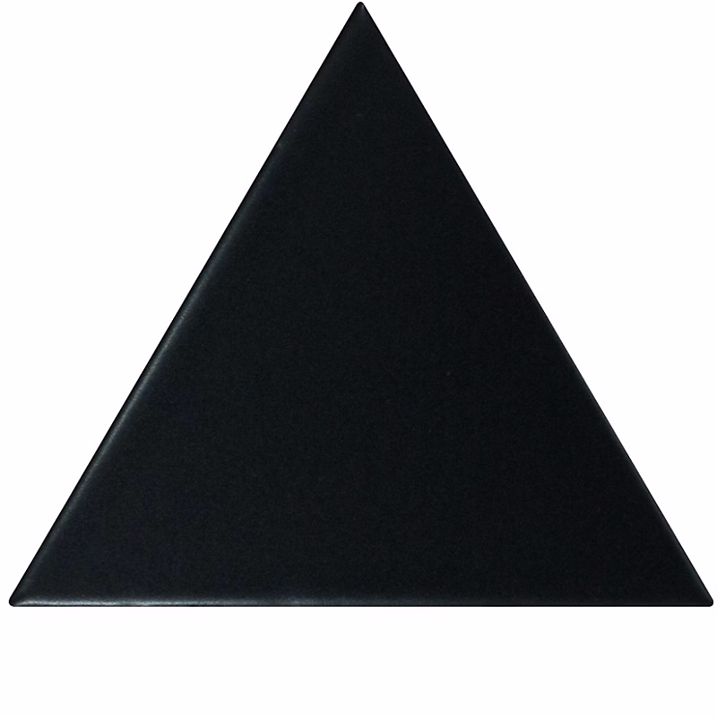 Carrelage mur triangulaire uni noir mate SCALE TRIANGOLO BLACK MATT – Réf. NOEQYOWQS2704332162