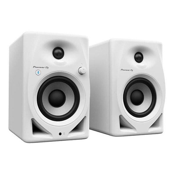 Paire d'enceintes de monitoring Pioneer DJ DM – 40D | BT | W | Bluetooth | Bass Reflex | 2x19W | Mode DJ ou Production | Blanc