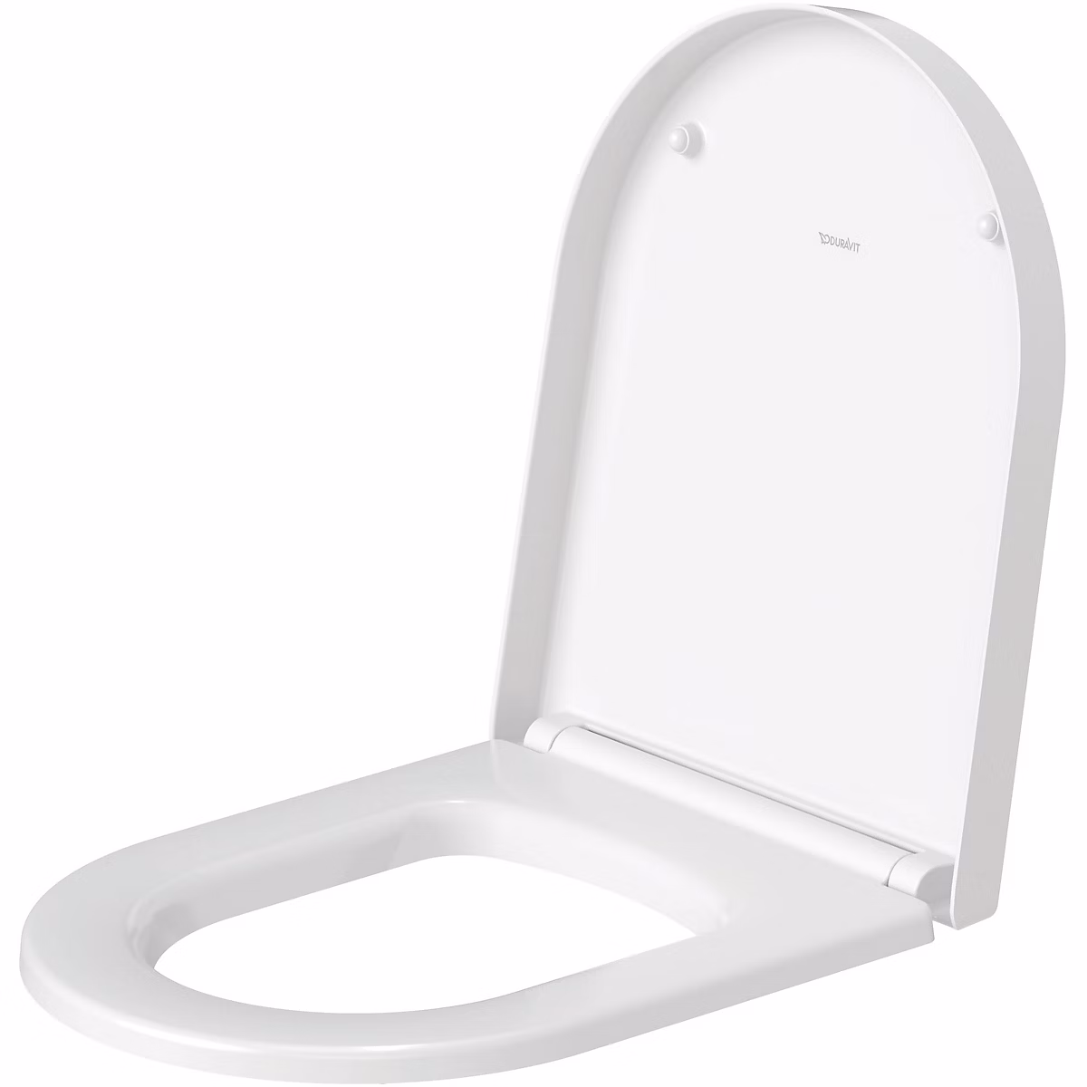 Duravit ME by Starck Abattant WC Blanc frein de chute et charnière inox – 0020090000