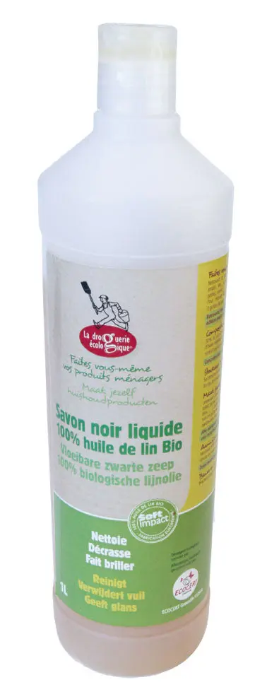SAVON NOIR LIQUIDE 100% LIN