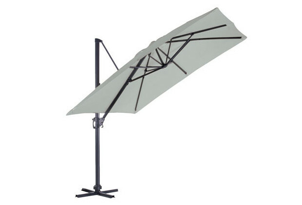 Parasol à mât déporté carré 300 x 300 Luxe king Ozalide