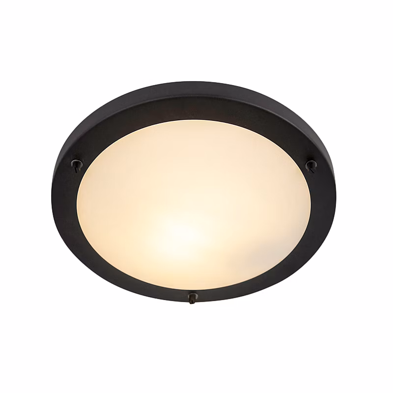 Applique murale moderne noire 31 cm IP44 – Yuma