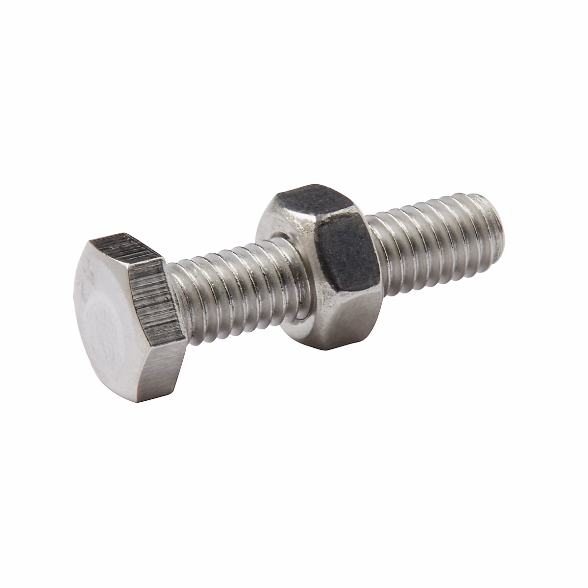 10 boulons tête héxagonale inox 6 × 25 mm