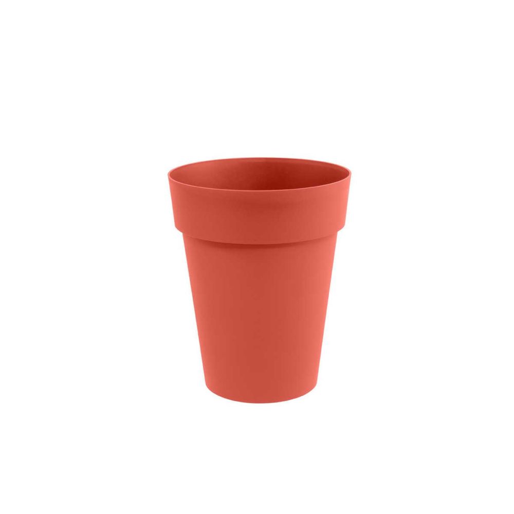 Eda Pot de fleur rond toscane ø 44 x h.53 cm - orange terre battue - eda