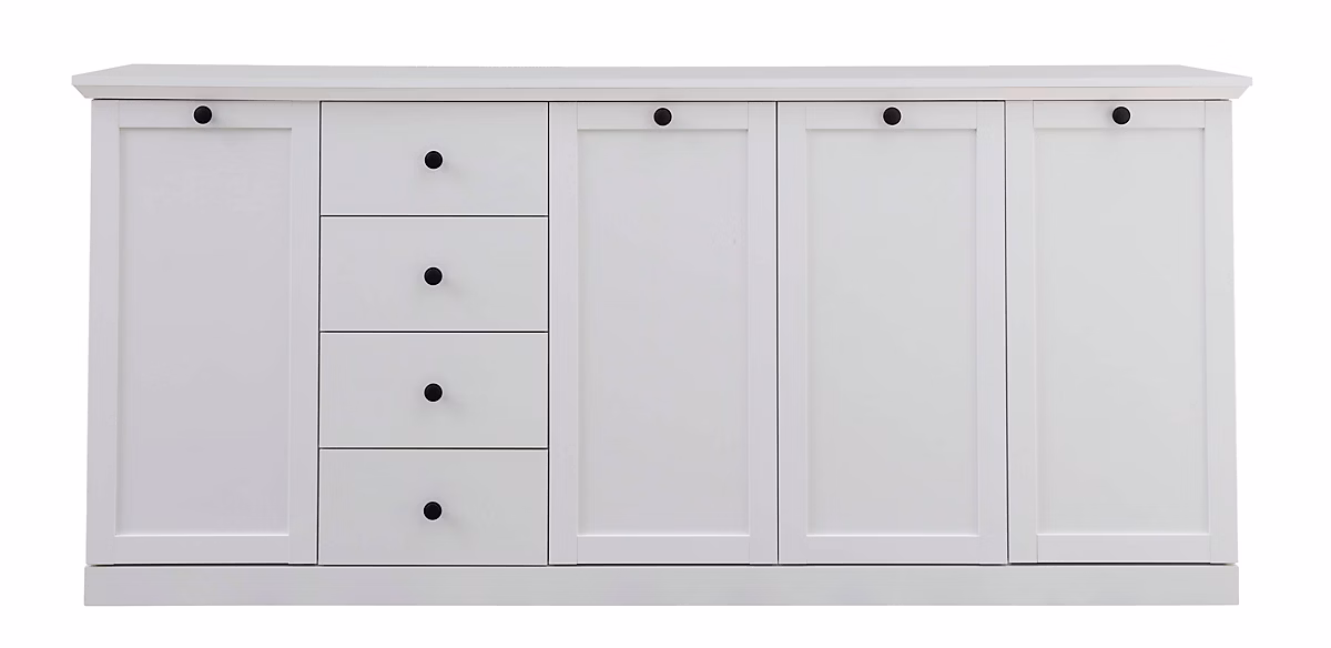 BRANDONSBAXTER – Meuble salon/séjour mélaminé. Meuble buffet . L, H, P : 195, 88, 41 cm