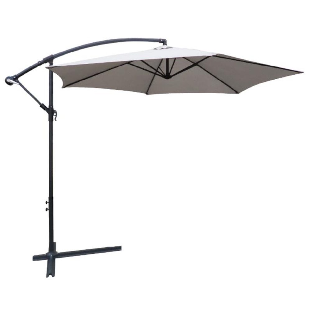 Keter Parasol déporté rond collioure diamètre 3m - gris - 14-700765