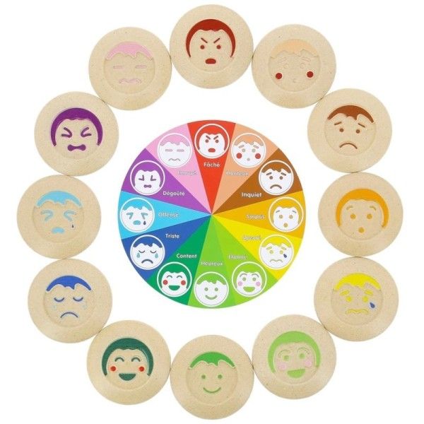 Jeu de Mémo 'Expressions & Emotions Plantoys® - Jouet en bois