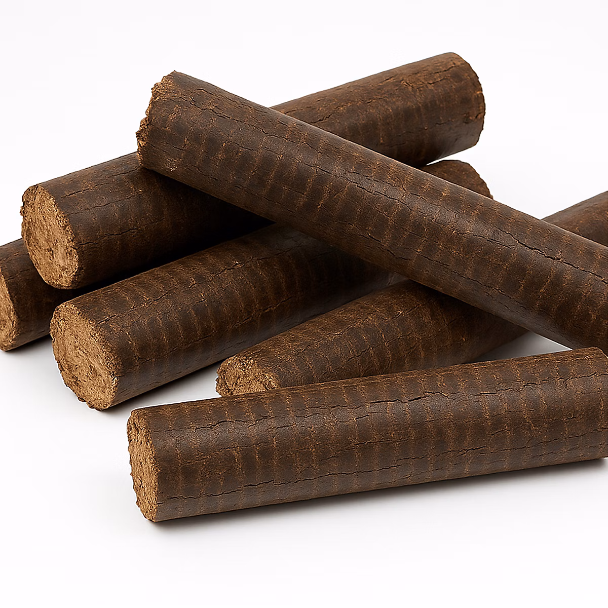Bûches de Bois densifiées 30cm – Pack de 5, Pour Cheminée, Poêle à Bois ou Insert, Combustion Haute Performance