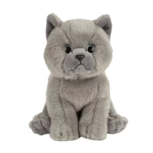 Une idée pour votre jardin：Chaton gris peluche 16 cm pour tout âge