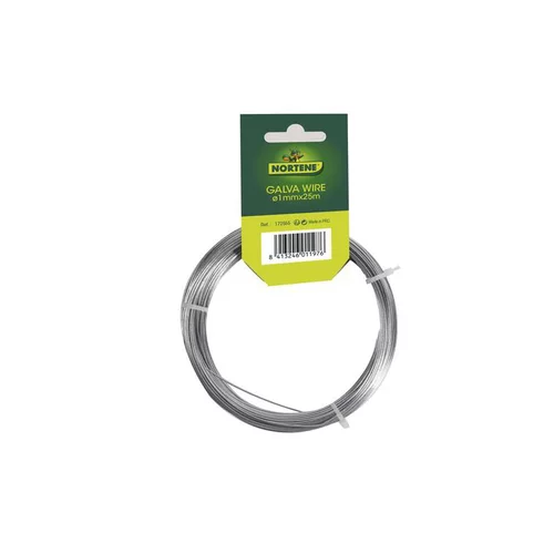Essentiel maison：Fil en métal galvanisé, 25 m X Ø 1 mm