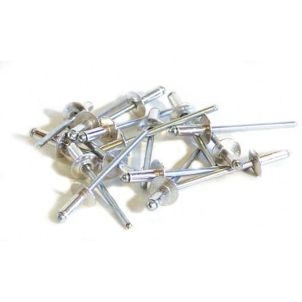 TECHMAN 100 rivets alu / acier à tête plate Ø 4 x 10 mm