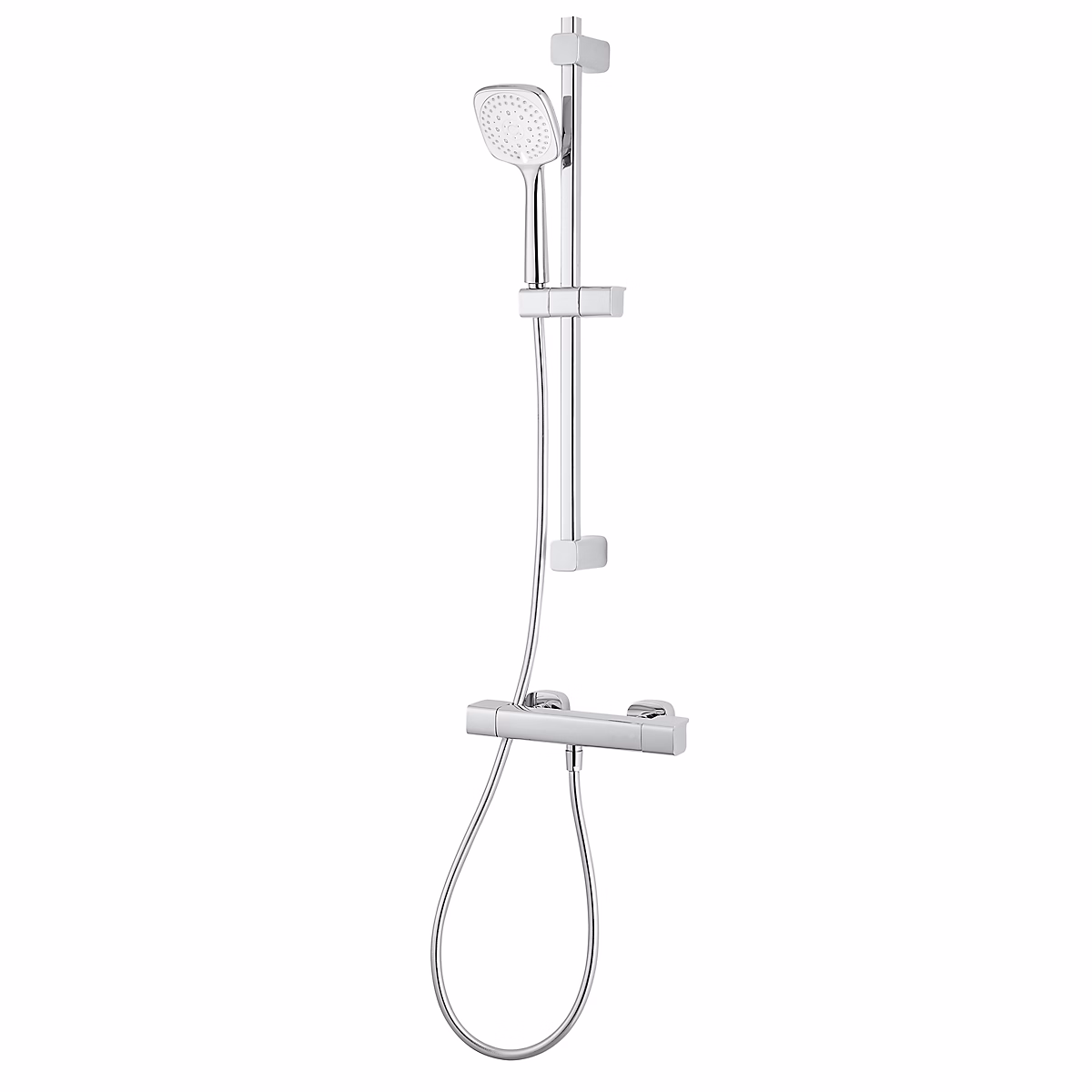 Colonne de douche – Kit de douche thermostatique chrome GoodHome Teesta