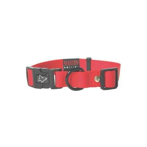 Espace vert malin:Collier chien réglable 25mm / 45-65cm rouge
