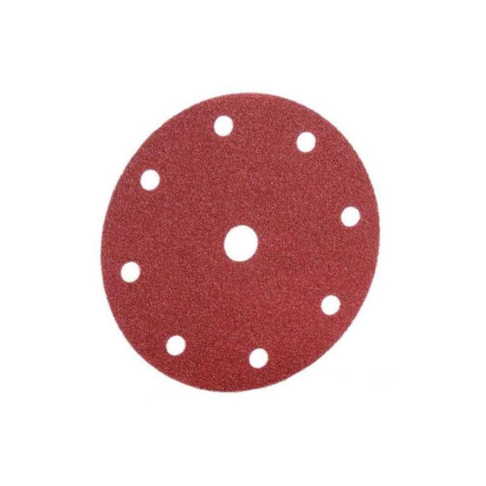 Hermes Disque abrasif bw115 pour meuleuse - 125mm - 8 trous - p80