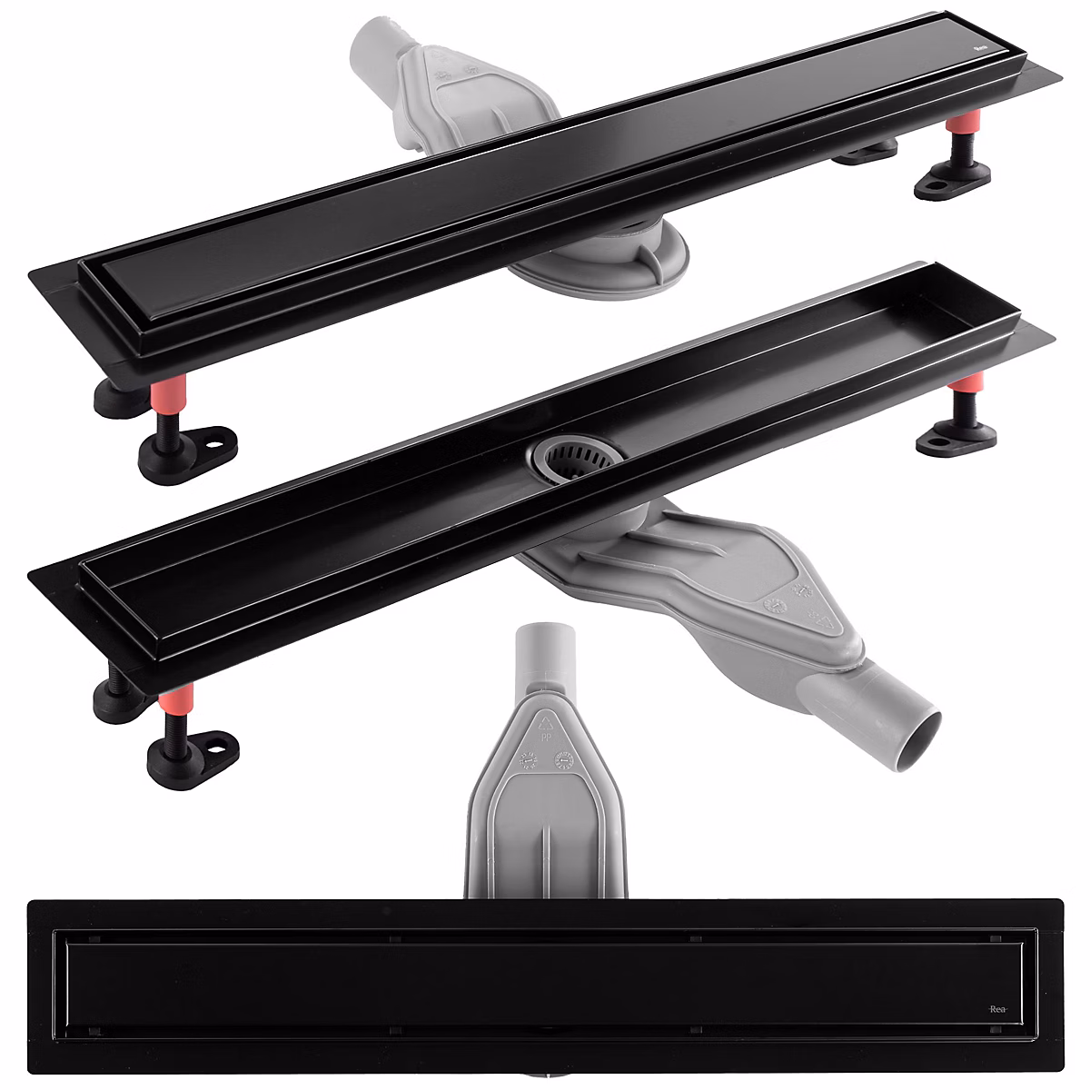 Evacuation des eaux – Drain Linéaire Rea Neox Superflow 60 Black
