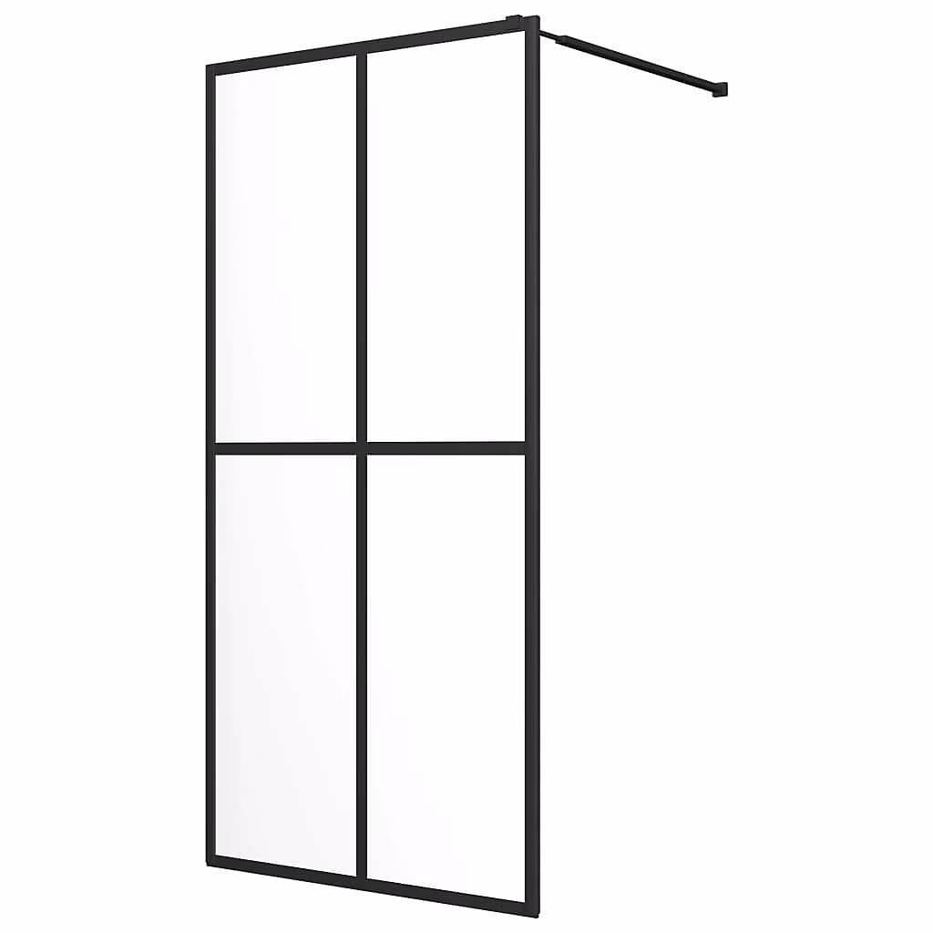 Écran de douche Verre trempé transparent 100 × 195 cm vidaXL