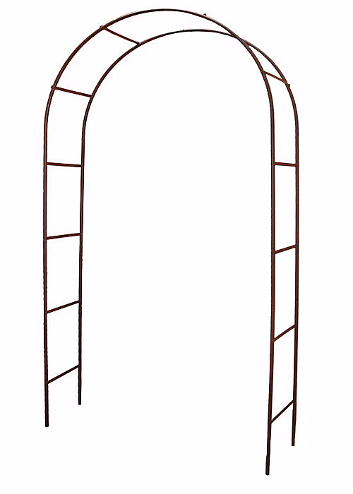 Arche Décor Classique – LOUIS MOULIN, 3106, Fer vieilli, 130 × 40 × 250 cm, Tube rond 20mm