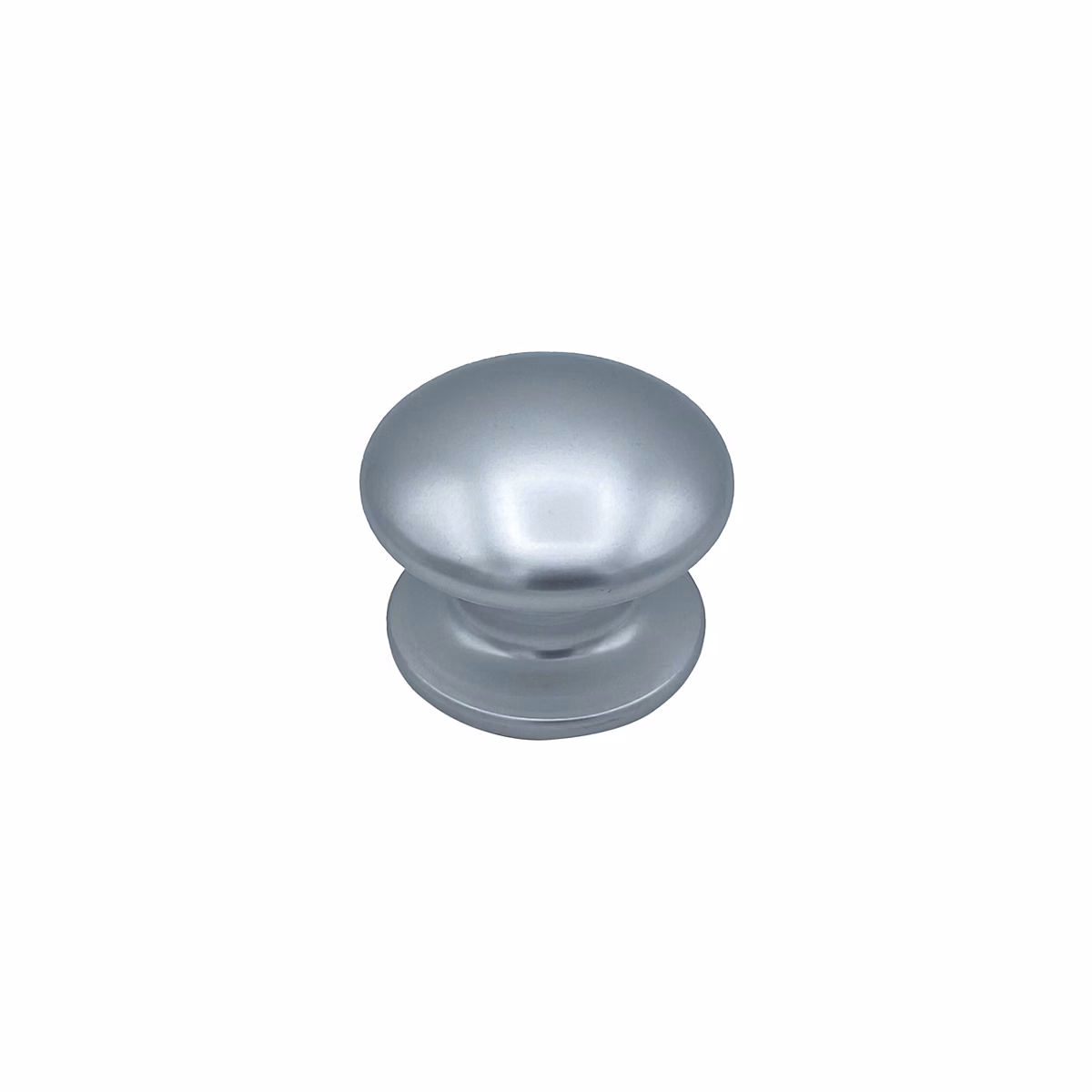 Bouton tirant de porte fixe D80 mm en aluminium Argent poli – breveté, lot de 6 boutons