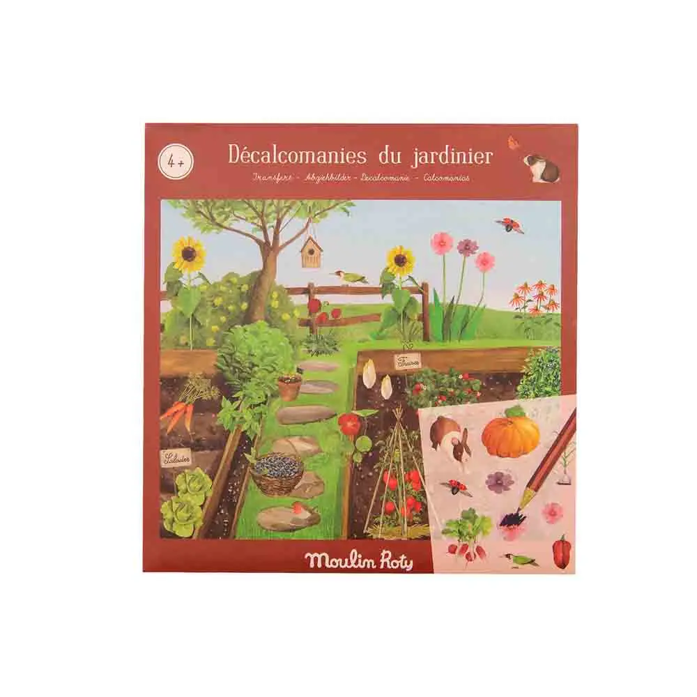 DECALCOMANIES LE JARDINIER LE JARDIN DU MOULIN