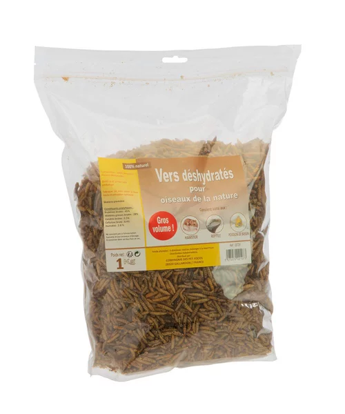 Extérieur plaisir:Sac de vers déshydratés pour oiseaux de la nature Compagnie des Pet Foods - 1 Kg