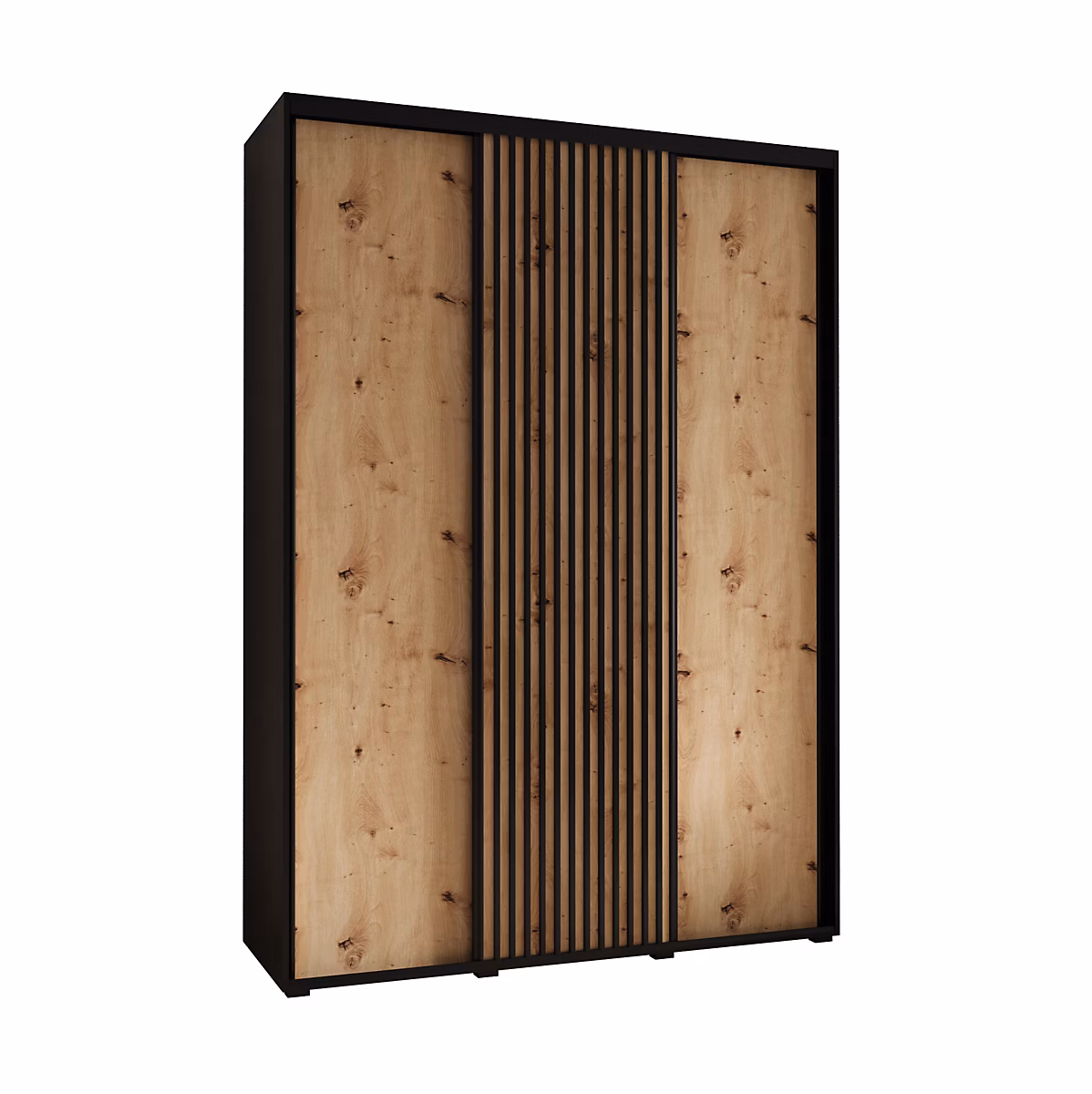 Armoire Sapporo 1 a portes coulissantes H. 205 – 2 x L. 170 x P. 45 3 portes