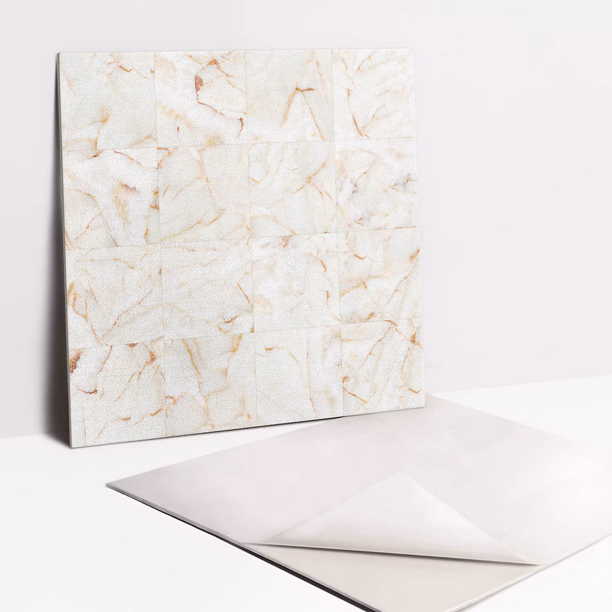 Carreaux vinyle Tulup 30 × 30 cm Carreaux de marbre 9 pcs
