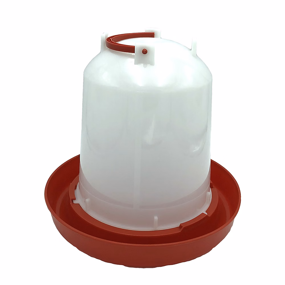 Chat – Abreuvoir poules 6 litres rouge et blanc